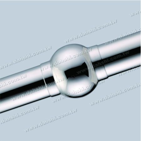 Connettore a sfera esterno per tubo rotondo in acciaio inossidabile - Connettore a sfera esterno per tubo rotondo in acciaio inossidabile - Realizzato con stampaggio