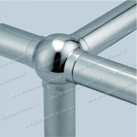 S.S.丸形チューブ外部90°ボールコネクター4方向出口 - ステンレス鋼丸形チューブ外部90度ボールコネクター4方向出口 - スタンピング製 S.S.丸形チューブ外部90°ボールコネクター4方向出口 - ステンレス鋼丸形チューブ外部90度ボールコネクター4方向出口 - スタンピング製