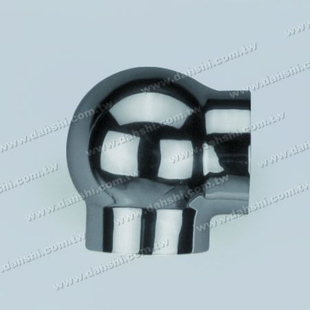 Conector de bola externo de 90° para tubo redondo de acero inoxidable - Fabricado por fundición
