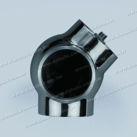 Zunanji 135° 3-smerni priključek krožne cevi S.S. krogla tipa - Zunanji 135-stopinjski 3-smerni konektor za okroglo cev iz nerjavečega jekla - kroglični tip - ulit