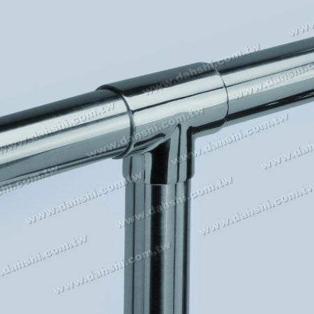 Conector en T externo de tubo redondo de acero inoxidable - Conector en T externo de tubo redondo de acero inoxidable