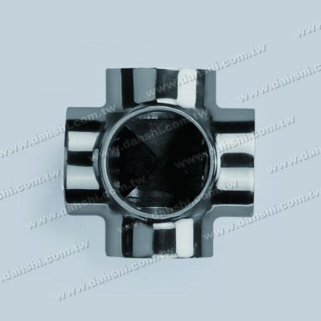 S.S. Round Tube External Connector 5 Way Out - Stainless Steel Round Tube External Connector 5 Way Out