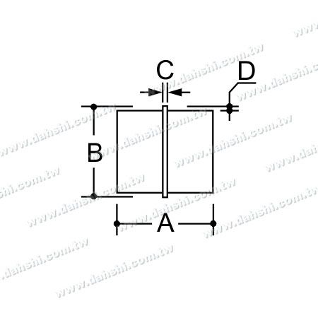 Размер: Внутренний линейный коннектор для круглой нержавеющей стальной трубы