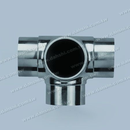 S.S. Round Tube Internal 90° T Connector 4 Way Out - Stainless Steel Round Tube Internal 90degree T Connector 4 Way Out