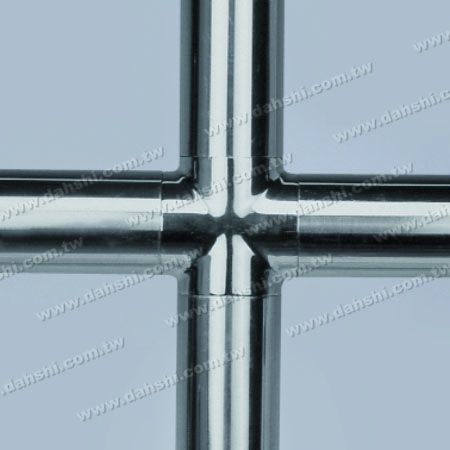 Conector interno de tubo redondo de acero inoxidable de 4 vías - Conector interno de tubo redondo de acero inoxidable de 4 vías