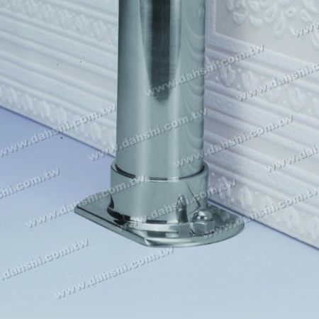 Piastra di base ovale in acciaio inossidabile per tubo tondo - Piastra di base ovale in acciaio inossidabile per tubo tondo Piastra di base ovale in acciaio inossidabile per tubo tondo - Piastra di base ovale in acciaio inossidabile per tubo tondo