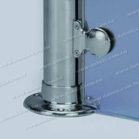 S.S. Round Tube Round Base Plate Glass Wall Use - Stainless Steel Round Tube Round Base Plate Glass Wall Use