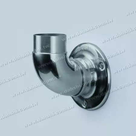 Handrail Support Against Wall - Stainless Steel Round Tube Handrail Support Against Wall