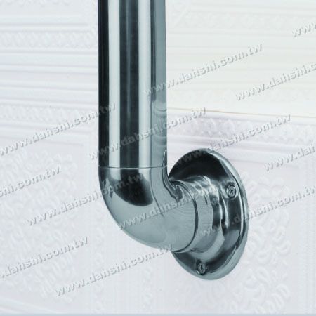 Handrail Support Against Wall - Stainless Steel Round Tube Handrail Support Against Wall