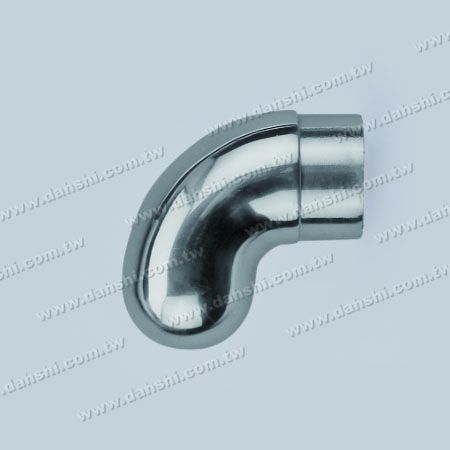 Edelstahl-Rundrohr 90° Bogen Handlauf Endkappe Kuppeloberteil - Edelstahl-Rundrohr 90-Grad-Bogen Handlauf Endkappe Kuppeloberteil