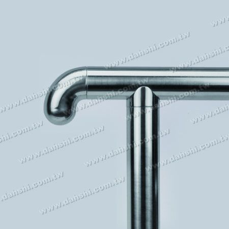 Codo de 90° de tubo redondo de acero inoxidable para extremo de pasamanos con tapa de cúpula - Codo de 90 grados de tubo redondo de acero inoxidable para extremo de pasamanos con tapa de cúpula Codo de 90° de tubo redondo de acero inoxidable para extremo de pasamanos con tapa de cúpula - Codo de 90 grados de tubo redondo de acero inoxidable para extremo de pasamanos con tapa de cúpula