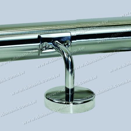 Round Tube Handrail Wall Bracket with Cover - Stainless Steel Round Tube Handrail Wall Bracket - with Cover