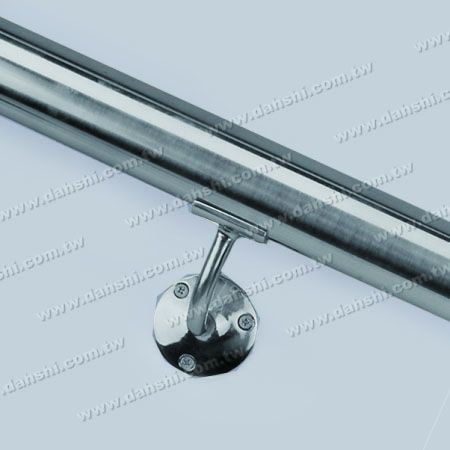 Round Tube Handrail Wall Bracket - Screw Exposed Bracket - Stainless Steel Round Tube Handrail Wall Bracket - Angle Fixed (SS:2028A)