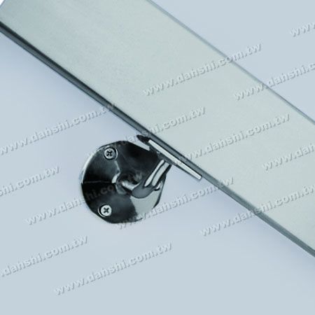 Bracket Dinding Handrail Tabung Persegi Panjang - Braket Terbuka Sekrup - Tabung Persegi Stainless Steel, Braket Dinding Pegangan Tabung Persegi Panjang - Sudut Tetap (SS:2029A)