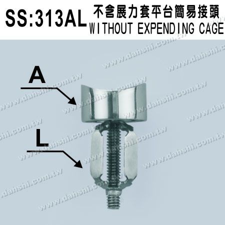 Povezovalnik zunanje kapice za pravokotno stojalo okrogle cevi iz nerjavečega jekla - Povezovalnik zunanje kapice za ročajno vodilo okrogle cevi iz nerjavečega jekla pravokotno na stebriček