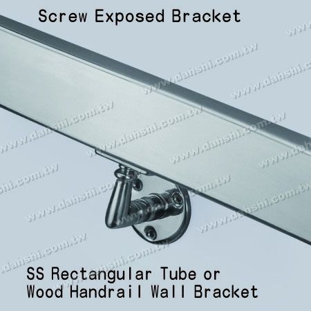 Rechteckiges Rohr oder Holzschienen-Wandhalterung - Schraube freiliegende Halterung - Rechteckiges Rohr oder Holzschienen-Wandhalterung Rechteckiges Rohr oder Holzschienen-Wandhalterung - Schraube freiliegende Halterung - Rechteckiges Rohr oder Holzschienen-Wandhalterung