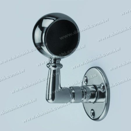 Internal Round Tube Handrail Wall Bracket End (Left) - Screw Exposed Bracket - Internal Round Tube Handrail Wall Bracket End (Left Hand Side)
