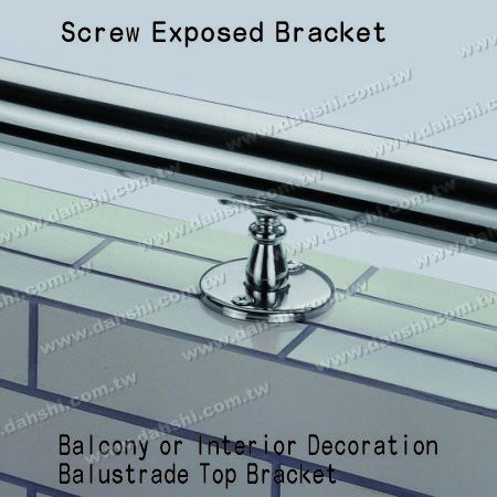 Innenraumdekoration Geländeroberteilhalterung - Schraube sichtbare Halterung - Balkon oder Innenraum Dekoration Balustraden-Top-Halterung Innenraumdekoration Geländeroberteilhalterung - Schraube sichtbare Halterung - Balkon oder Innenraum Dekoration Balustraden-Top-Halterung