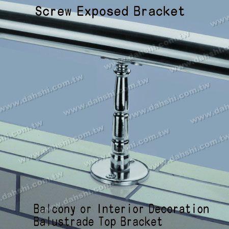 Innenraumdekoration Geländeroberteilhalterung - Schraube sichtbare Halterung - Balkon oder Innenraum Dekoration Balustraden-Top-Halterung Innenraumdekoration Geländeroberteilhalterung - Schraube sichtbare Halterung - Balkon oder Innenraum Dekoration Balustraden-Top-Halterung