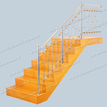 Stair with Single Accessory Decorative Ball and Double  Accessory Decorative Balls with Titanium Coating