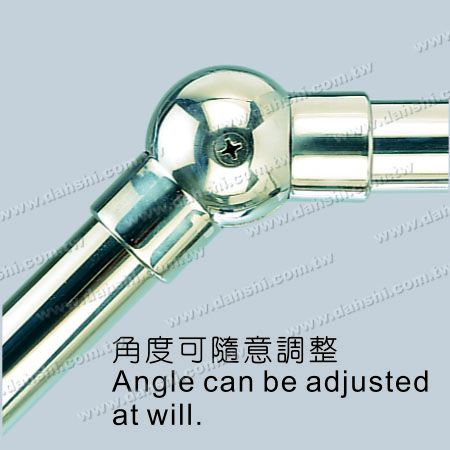 Paslanmaz Çelik Yuvarlak Boru Dış Top Dirsek Açısı Ayarlanabilir