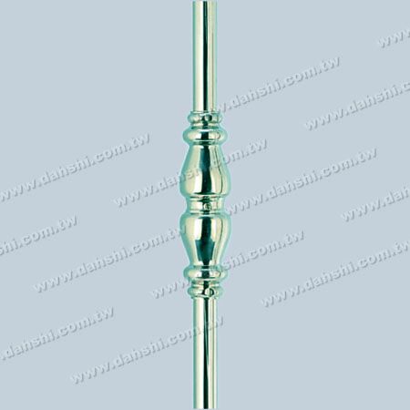 12mm圓管上短束花管裝飾配件 - 示意圖：裝飾於12mm圓管的短束花管裝飾配件