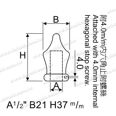 Dimensión: Tapón final de acero inoxidable redondo/tubo/barra con forma de corona