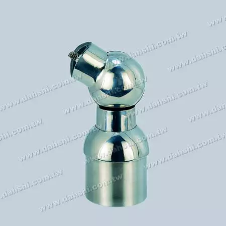 S.S. Round Tube Handrail Perp. Post Adj. Conn. Support - Stainless Steel Round Tube Handrail Perpendicular Post Adjustable Connector Support