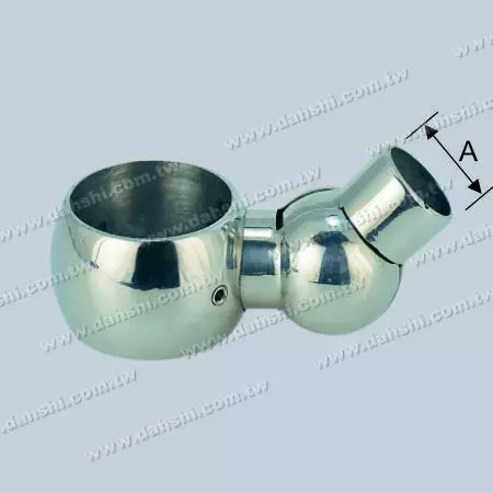 不锈钢圆管横杆与立柱活动接头 - 不锈钢圆管横杆与立柱活动接头