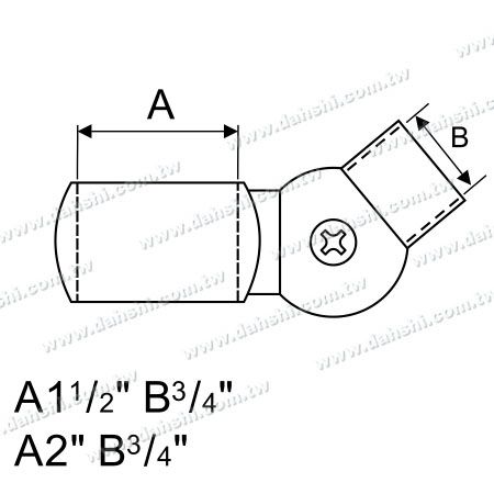 Kích thước: Kết nối ống và thanh thép không gỉ Góc điều chỉnh