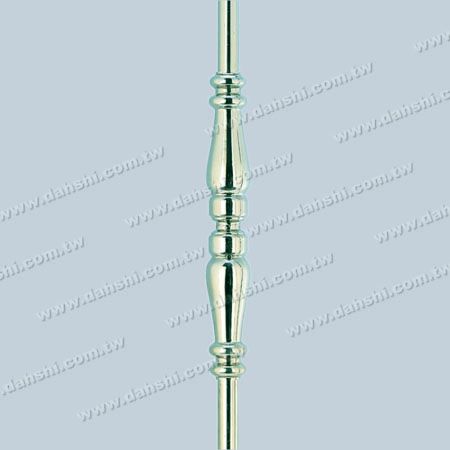 12mm圓管上長束花管裝飾配件 - 示意圖：裝飾於12mm圓管的長束花管裝飾配件