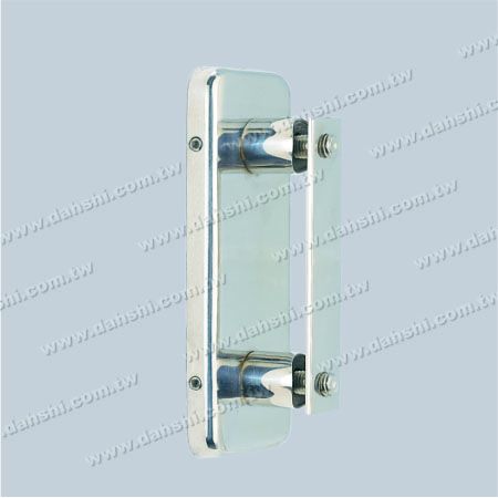 S.S. Bracket Base Rectangle Back with Cover - Stainless Steel Round Tube Handrail Bracket Rectangle Back with Cover - Screw Invisible