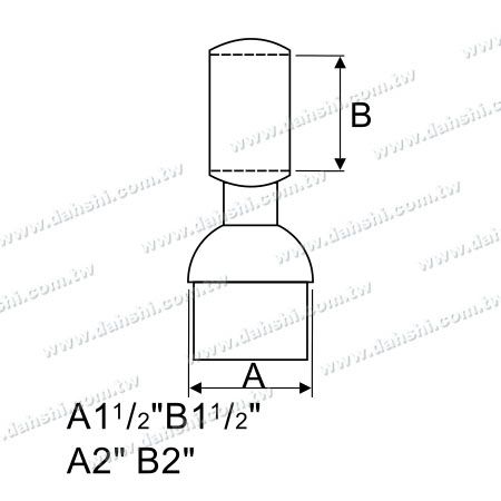 Размер: Соединитель перпендикулярного поста для круглой трубки из нержавеющей стали с проходным кольцом