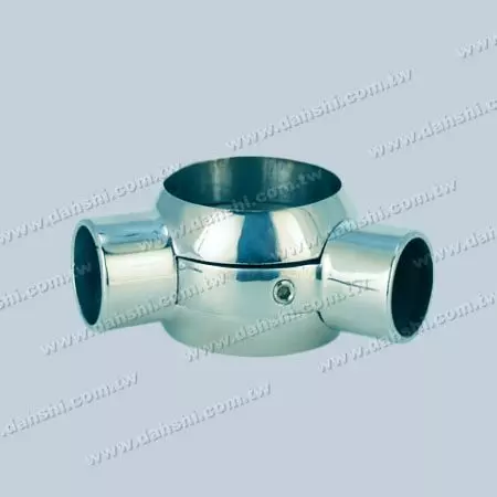 不锈钢圆管横杆与立柱活动接头 - 不锈钢圆管横杆与立柱活动接头