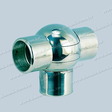 Zunanji T priključek krožne cevi iz nerjavečega jekla z nastavljivim kotom kroglice - Zunanji T priključek krožne cevi iz nerjavečega jekla z nastavljivim kotom kroglice