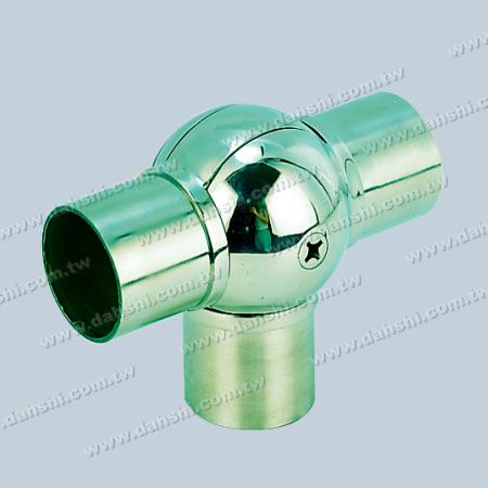 S.S. Round Tube Internal T Connector Ball Angle Adju. - Stainless Steel Round Tube Internal T Connector Ball Angle Adjustable