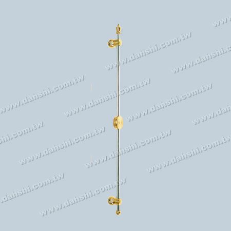 Accessory Circles Decorative Clamp with Titanium-Coating for 12mm Round Tube
