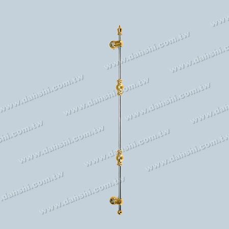 دوتایی لوازم جانبی تزئینی شکل شیرینی توپ با پوشش تیتانیوم برای لوله دایره ای 12 میلیمتری