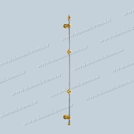 توپ تزئینی دوتایی لوله با پوشش تیتانیوم برای ۱۲ میلیمتری