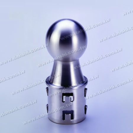 Stainless Steel Round Tube Ball Type End Cap with Exit Spring Design - Ball Size 42.4mm