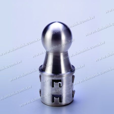 Stainless Steel Round Tube Ball Type End Cap with Exit Spring Design - Ball Size 36mm