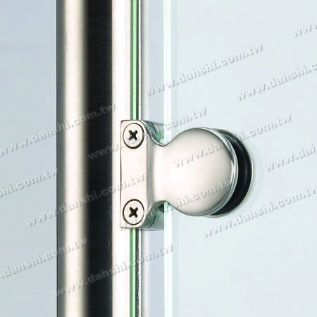 S.S. Glass Clamp Drop Shape - Stainless Steel Glass Clamp Drop Shape - With Center Pin for Drill Hole on Glass