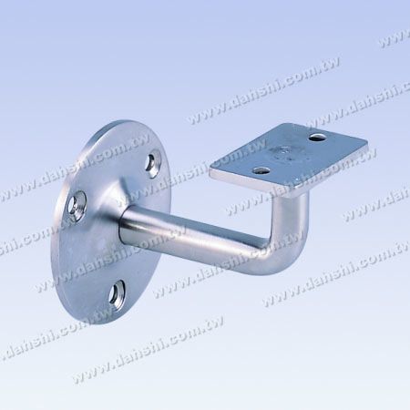 S.S. Square, Rectangular Tube Handrail Wall Bracket - Screw Exposed Bracket - Stainless Steel Square Tube, Rectangular Tube Handrail Wall Bracket - Angle Fixed