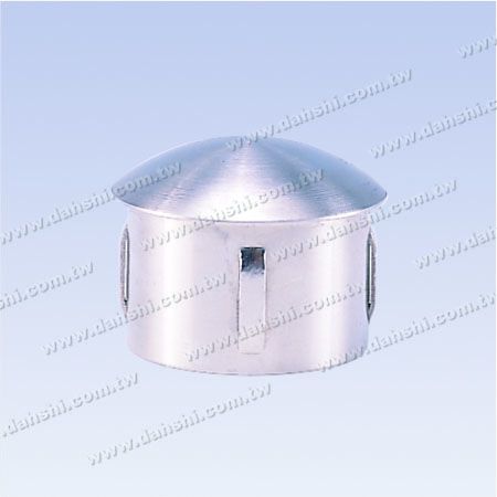 S.S. Round Tube Curve Top End Cap - Stainless Steel Round Tube Curve Top End Cap with Exit Spring Design - Apply for All Thickness of Round Tube
