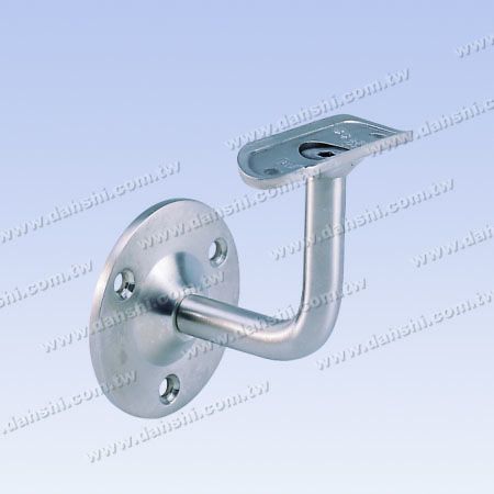 Support mural pour main courante en tube rond en S.S. - Support de mur de main courante en tube rond en acier inoxydable - Angle fixe