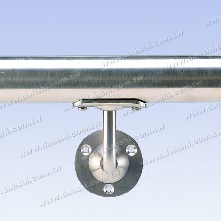 S.S. Round Tube Handrail Wall Bracket - Screw Exposed Bracket - Stainless Steel Round Tube Handrail Wall Bracket - Angle Fixed