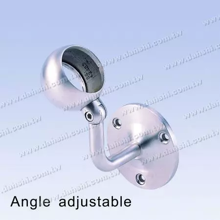 Internal Round Tube Handrail Wall Bracket - Screw Exposed Bracket - Internal Round Tube Handrail Wall Bracket - Angle Adjustable
