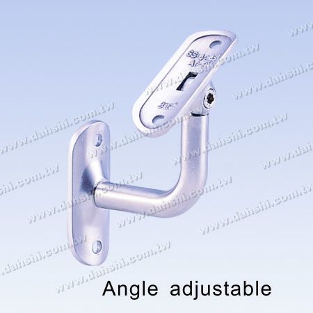 S.S. Round Tube Handrail Wall Bracket - Stainless Steel Round Tube Handrail Wall Bracket - Angle Adjustable