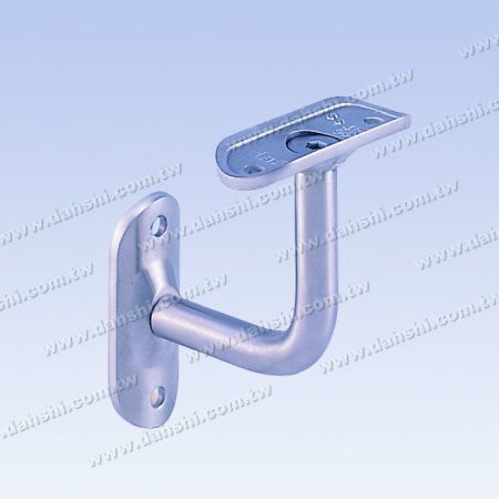 Penyangga Dinding Handrail Tabung Bulat Stainless Steel - Sekrup Braket Terbuka - Braket Dinding Pegangan Stainless Steel - Sudut Tetap