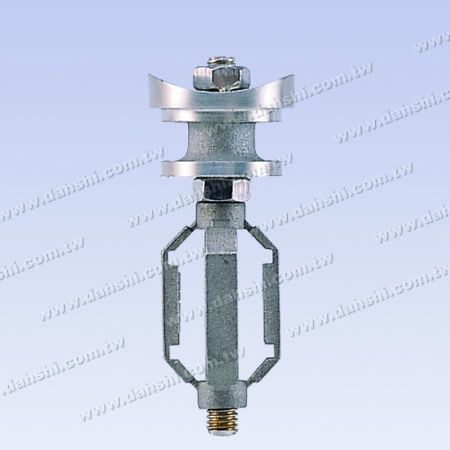 Povezovalnik zunanje kapice za pravokotno stojalo okrogle cevi iz nerjavečega jekla - Povezovalnik zunanje kapice za ročajno vodilo okrogle cevi iz nerjavečega jekla pravokotno na stebriček